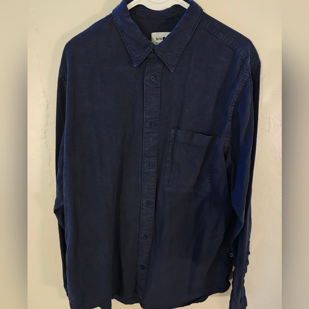 NN07 Men's Navy Blue Shirt - Size L